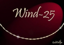 Wind 25 - náramek zlacený